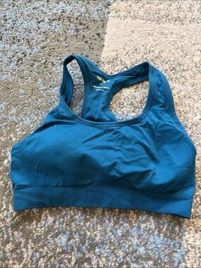 TEK Gear Women's Deep Teal Seamless Racerback Sports Bra